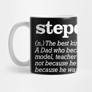 Mens Stepdad Definition Stepfather Gift From Kids T shirt Mug